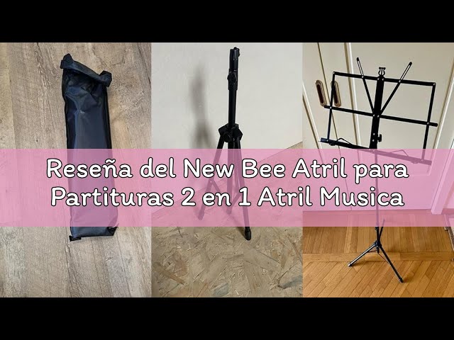 Vídeo relacionado con New Bee Atril para Partituras 2 en 1 Atril Musica, Plegable Soporte para Libros de Escritorio Soporte para Partituras Altura Ajustable Portátil