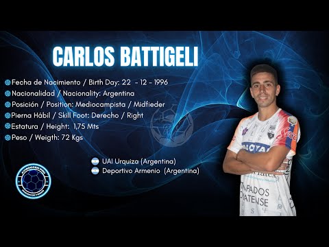 Carlos Battigelli #5 // Mediocampista - Midfielder // Deportivo Armenio 2023