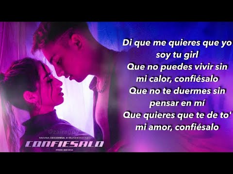 María Becerra, RusherKing - Confiésalo (LETRA)