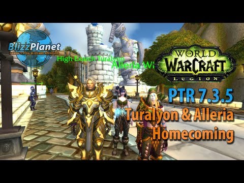 WoW PTR 7.3.5 Turalyon & Alleria arrive to Valley of Heroes