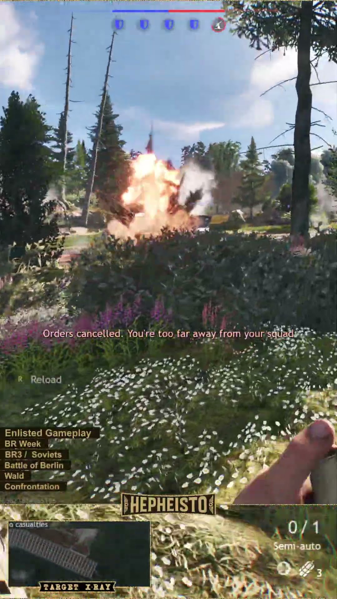 Anti Tank Gunner eliminates Panzer Tiger H1 with Panzerfaust 60