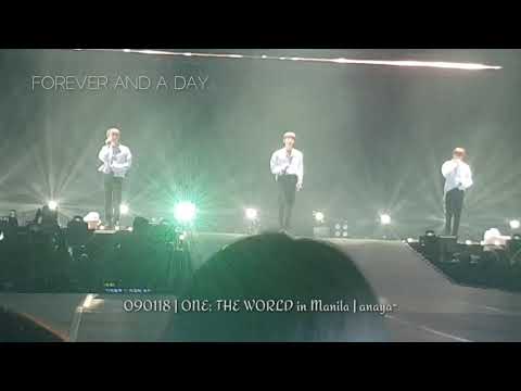 090118 ONE:THE WORLD - WANNA ONE in Manila - FOREVER AND A DAY (LEAN ON ME)