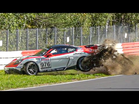 Nürburgring Highlights, CRASHES, Intense Battles & Extremely Slippery Conditions! NLS 7 Nordschleife