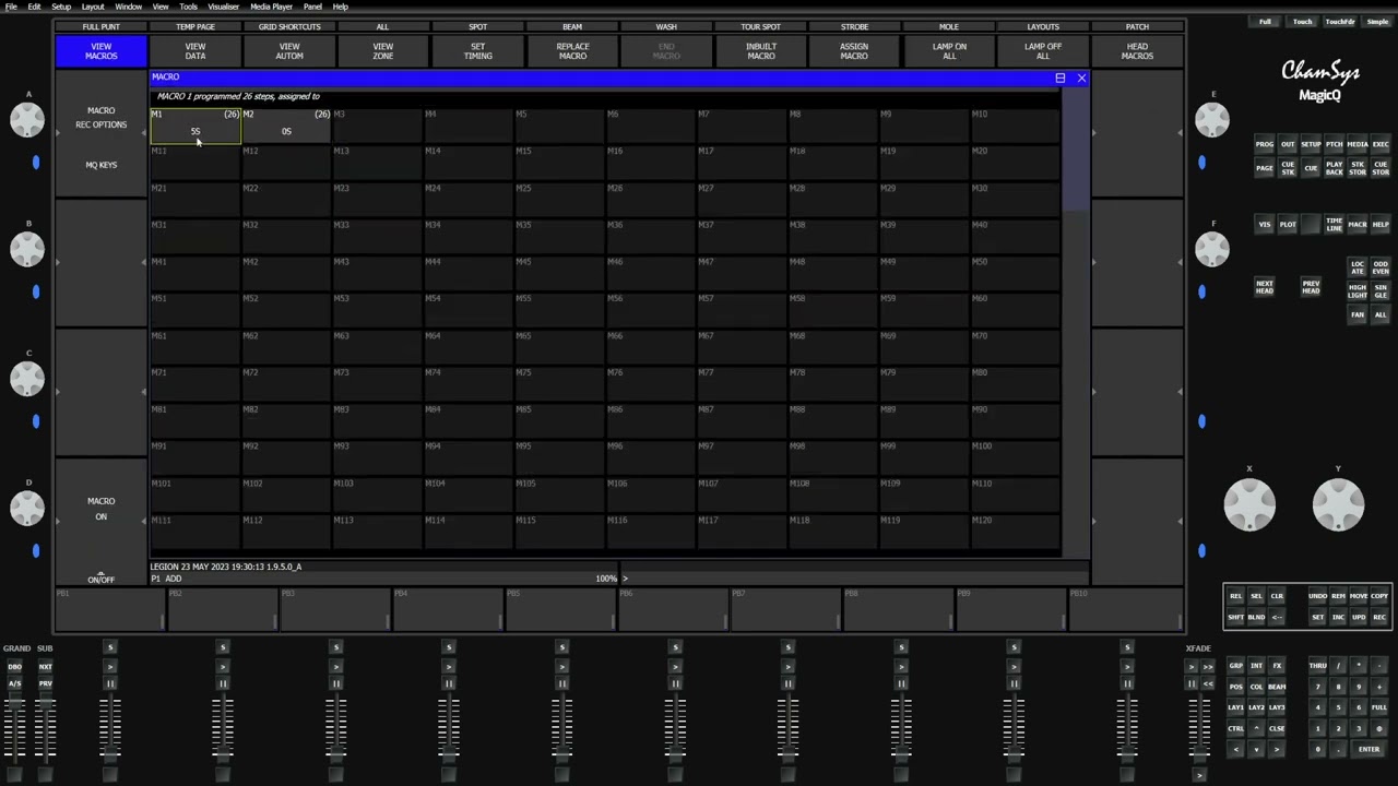ChamSys MagicQ - Change fadetime of virtual playbacks