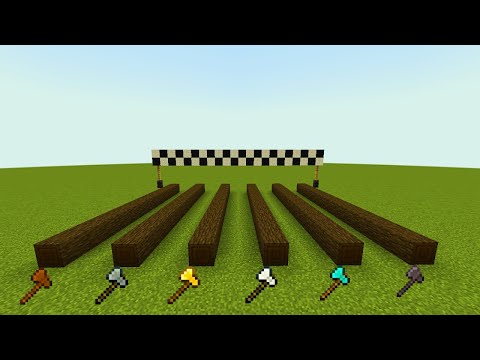 Ultimate Minecraft AXE Speed Test!