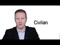 Civilian - Meaning | Pronunciation || Word Wor(l)d - Audio Video Dictionary