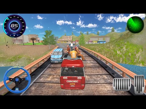 Mini Coach Bus Simulator 3D | Offroad Mountain Driving Gameplay