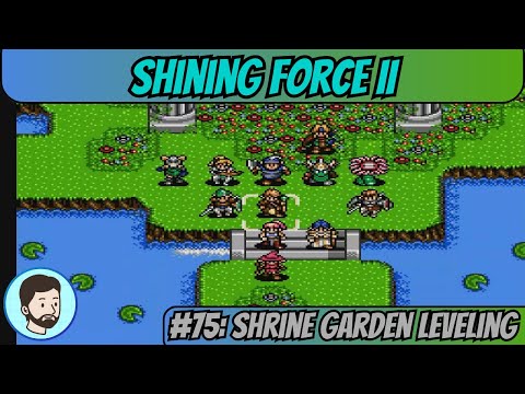 Shining Force II (Mega Drive) - Part 75: Shrine Garden Leveling