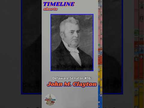 #16: John M. Clayton (1829-1836, 1845-1849, 1853-1856)  #history #americanhistory #senate #delaware