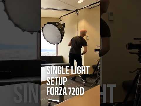 Solo Lighting a Documentary Interview with One Big Keylight