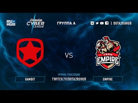 Gambit vs Empire, Adrenaline Сyber League, game 1 [Mila, Inmate]