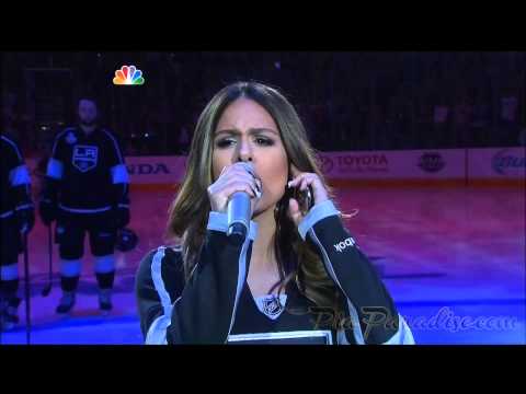 Pia Toscano Sings The National Anthem - Stanley Cup Final Game 2 - LA Kings vs NY Rangers - 6/7/14
