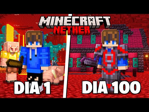 SOBREVIVI 100 DIAS NO NETHER DO MINECRAFT - O FILME
