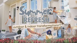 SUMMER REFRESH 2025🪻Decorating Patio & Porch for Summer, New Home Decor, Clean & Charming!