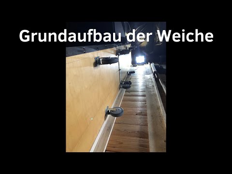 Grundaufbau der Weiche in meiner Geisterbahn | Mechanical Construction Switch Track DIY Dark Ride