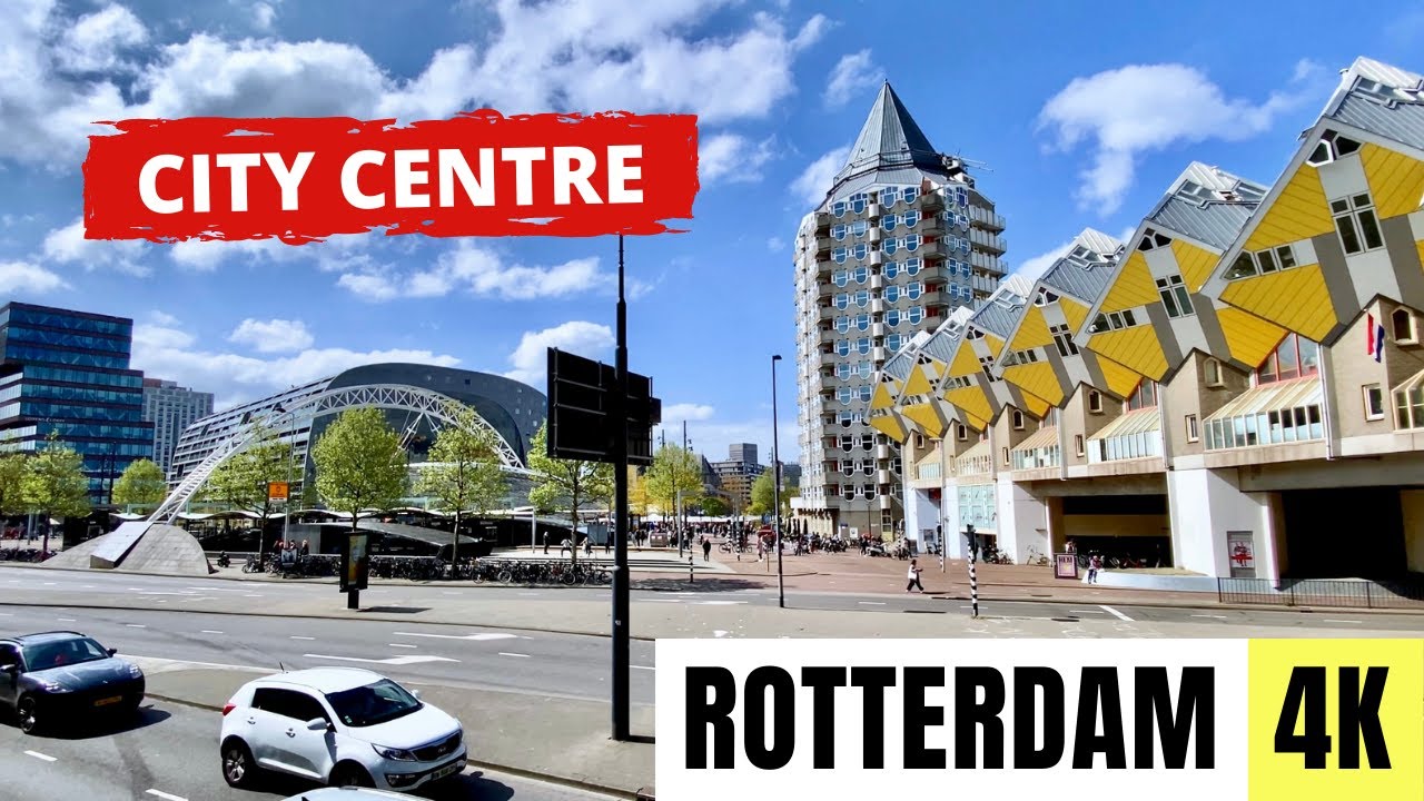 Immersive street-level walking tour through Rotterdam Oude Haven, Netherlands, showcasing authentic urban landscapes, local architecture, and the vibrant atmosphere of the city's neighborhoods