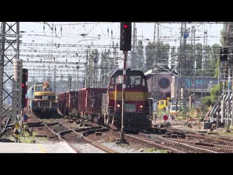 Nákladní vlaky společná jízda Olomouc hlavní nádraží 3.7.2015
