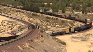 preview picture of video 'BNSF manifest at Frost, Victorville, CA'