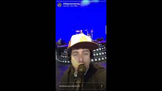 Billie Joe Armstrong - Too Dumb To Die Live on Instagram, 17/09/01
