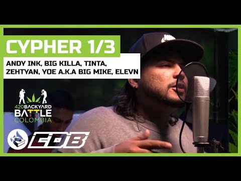 Cypher 1/3 - 420 Backyard Battle 🇨🇴 COLOMBIA 2019 - Andy Ink, Big Killa, Tinta, Zehtyan,Yoe, elevn