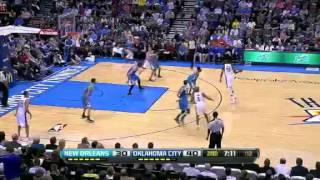 preview picture of video 'Seeing EYE Ball   New Orleans Hornets Vs Oklahoma City Thunder   02   27   2013   NBA 2013 Season'