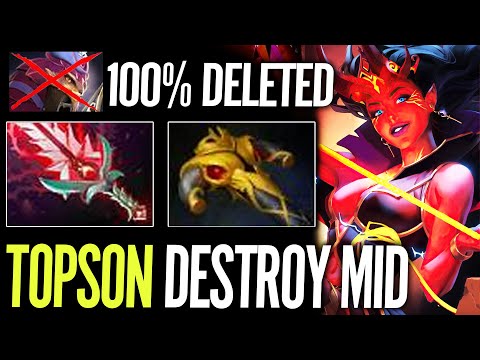 TOPSON [Queen of Pain] The Power Genius Build No Mercy Dota 2
