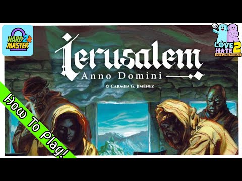 How To Play Ierusalem Anno Domini - @DevirTV| Love 2 Hate & Hard 2 Master #boardgames Review