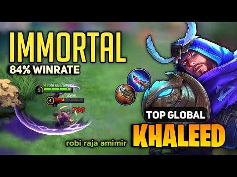 Offlane Khaleed Immortal Gameplay [ Top Global Khaleed Best Build ] robi raja amimir - Mobile Legend