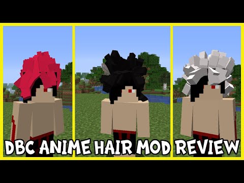 NOW GET ANIME HAIRSTYLES IN MORE MINECRAFT VERSIONS! Minecraft Dragon Block Anime Hair Mod Review