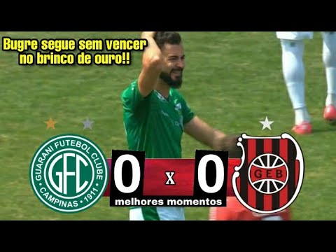 Gols e lances de Guarani x Brasil de Pelotas