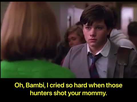 Oh, Bambi I cried so hard when those hunters shot your mommy. Glee: Season 1, Episode 5
