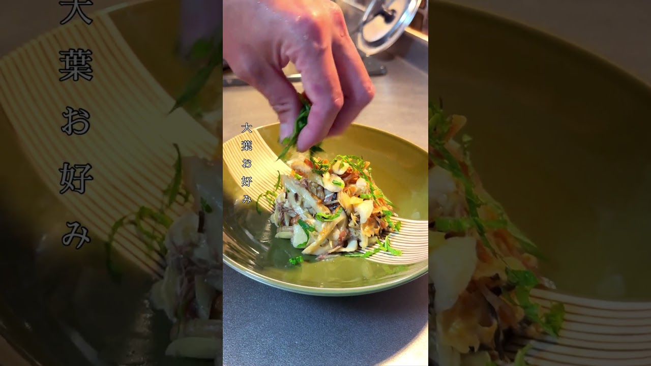 大人の無双つまみ『みょうがと竹輪のわさびチーズ和え』　#shorts