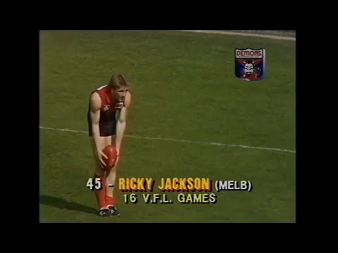 Ricky Jackson - Melbourne - 3 goals v Hawthorn - 1987 Preliminary Final - VFL Park - VFL