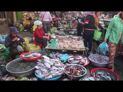 Phnom Penh Morning Market Activities