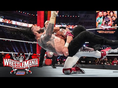 Edge Spears Roman Reigns in huge title clash: WrestleMania 37 – Night 2 (WWE Network Exclusive)