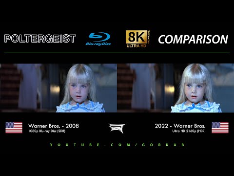 Blu-ray Versus - Poltergeist (2008 vs 2022) 8K HDR ULTRA HD Comparison