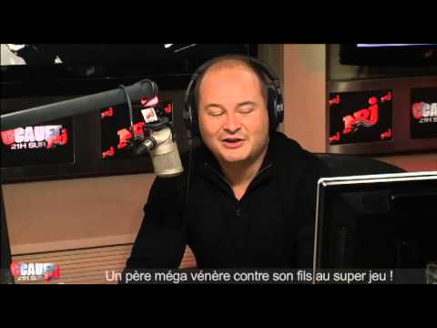 A super angry father versus his son in the super game! - C'Cauet on NRJ