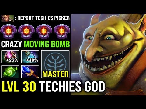 Don't Mess with a Master Techies Spammer - 200 IQ Moving Bomb 92K Damage Delete Anyone DotA 2