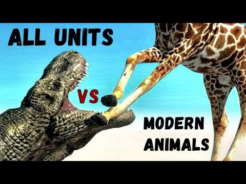 NEW Modern Animals herd vs All Units Animal Revolt Battle Simulator - DinoNerds - Updated/Remastered