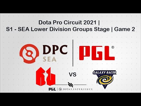 Army Geniuses VS Galaxy Racer DPC 2021 | S1 - SEA Lower Division Group Stage | Game 2