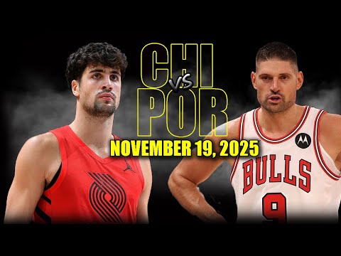 Chicago Bulls vs Portland Trail Blazers Full Game Highlights - November 19, 2025 | NBA Season