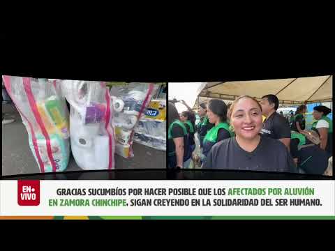 DONACIÓN PARA ZAMORA CH FUE POSIBLE, SUCUMBÍOS SOLIDARIO TRASLADA AYUDA A LOS AFECTADOS POR ALUVIÓN