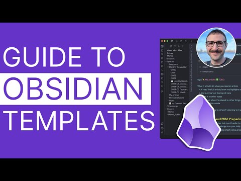 How to create a template in Obsidian (Beginner's Tutorial)