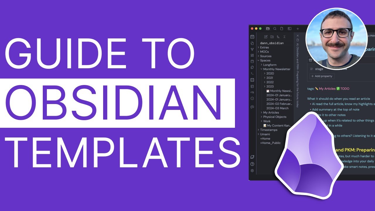 How to create a template in Obsidian (Beginner's Tutorial)
