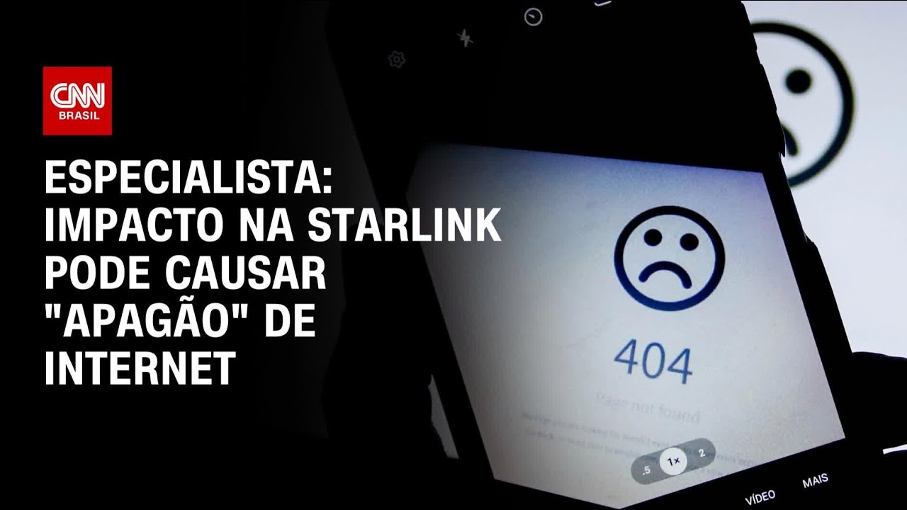 Especialista: Impacto na Starlink pode causar “apagão” de internet | AGORA CNN