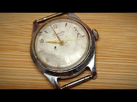 Restoration of a vintage 60’s Raketa mechanical watch – ASMR - Manual work - Caliber 2609