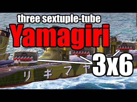 Superdestroyer Yamagiri - three sextuple-tube torpedo launchers...