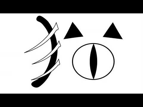 造形デザイン学科 Kanji Animation "猫" / inspired by "Word As Image"