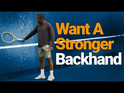 Do this simple Drill if you Want a stronger One Handed Backhand swing?