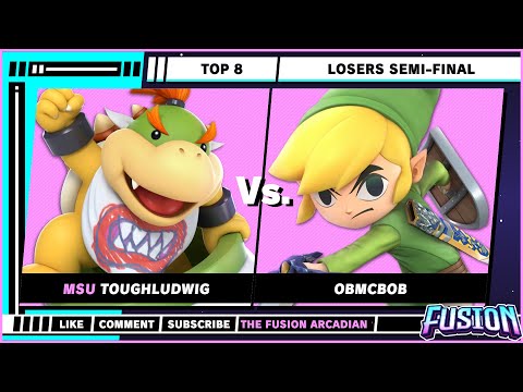 The Fusion Arcadian 12 - Top 8 - ToughLudwig (Bowser Jr.) VS Obmcbob (Toon Link) - SSBU